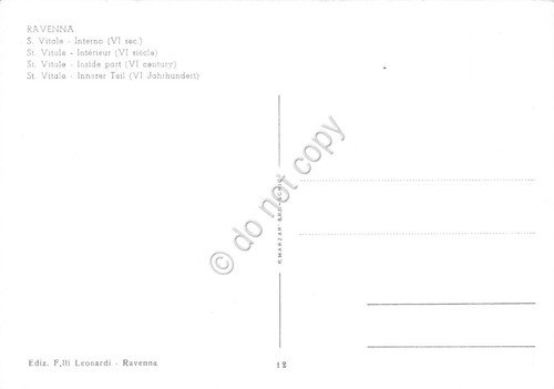 Cartolina Ravenna S. Vitale interno | Immagine Gallery 2