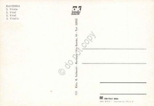 Cartolina Ravenna San Vitale dall'alto piccola macchia | Immagine Gallery 2