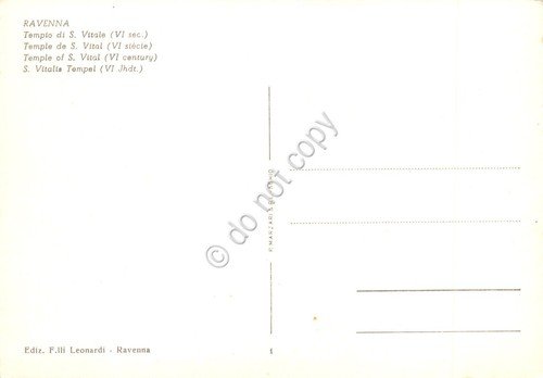 Cartolina Ravenna Tempio di San Vitale | Immagine Gallery 2