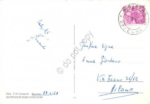 Cartolina Ravenna vedutine 1962