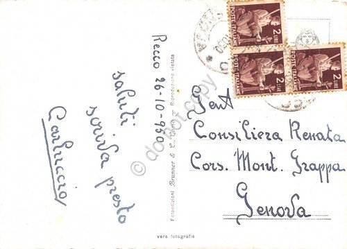 Cartolina Recco Molinetti 1950 | Immagine Gallery 2