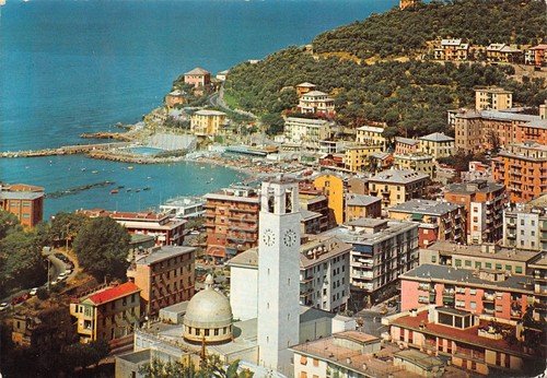 Cartolina Recco panorama parziale delle case e baia 1979 | Immagine principale