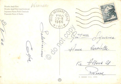 Cartolina Recoaro Strada degli eroi Piazza Duca D'Aosta ingresso Fonti … | Immagine Gallery 2