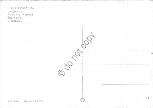 Cartolina Reggio Calabria Lungomare