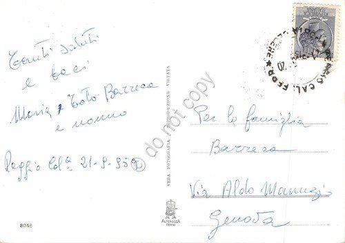 Cartolina Reggio Calabria Tramonto fontana lungomare 1959 | Immagine Gallery 2