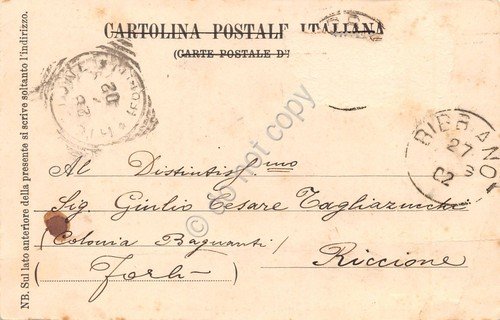 Cartolina Reggio Emilia interno teatro Municipale 1902 | Immagine Gallery 2