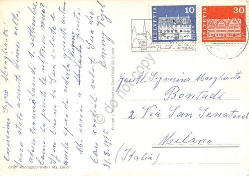 Cartolina Reinach AG multi views 1975