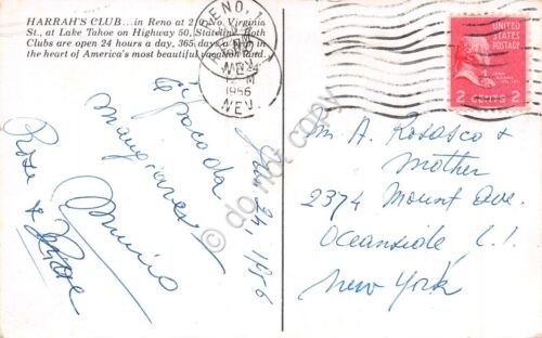 Cartolina Reno Harrah's Club 1956