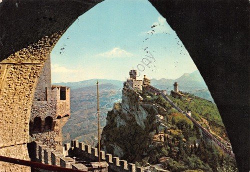 Cartolina Repubblica di San Marino Le torri 1961