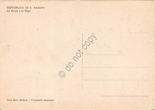 Cartolina Repubblica di San Marino Rocca e Rupe