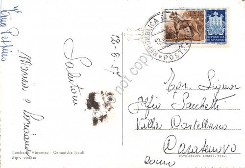 Cartolina Repubblica di San Marino Seconda Torre 1957 | Immagine Gallery 2