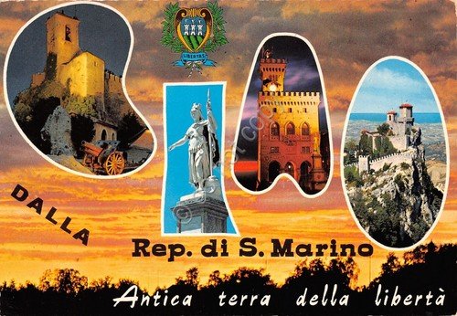 Cartolina Repubblica di San Marino vedute 1977 | Immagine principale