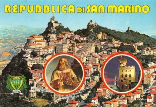 Cartolina Repubblica di San Marino Vedute 3 Torri Quadro del … | Immagine principale