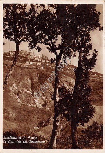 Cartolina Repubblica San Marino Panorama da Montecerreto 1938 | Immagine principale