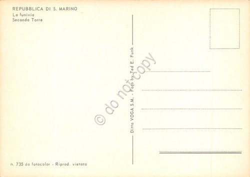 Cartolina Repubblica San Marino vedute varie