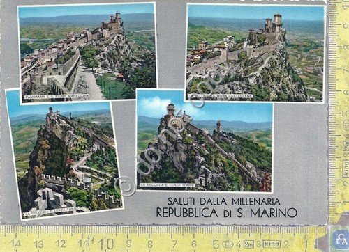 Cartolina Repubblica San Marino vedute varie anni '60