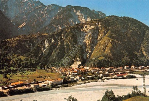 Cartolina Resiutta panorama paese