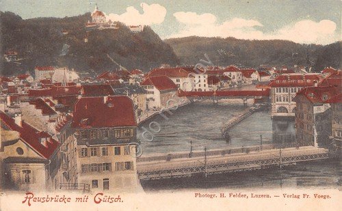 Cartolina Reusbrucke mit Gutsch