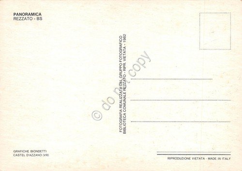 Cartolina Rezzato Brescia Panorama Distributore benzina IP