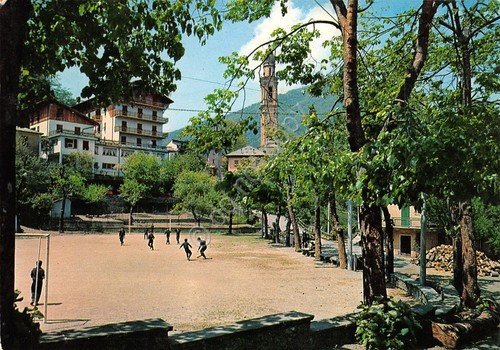 Cartolina Rezzoaglio Campo sportivo 1973