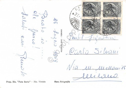 Cartolina Rezzoaglio Val D'Aveto Panorama 1959