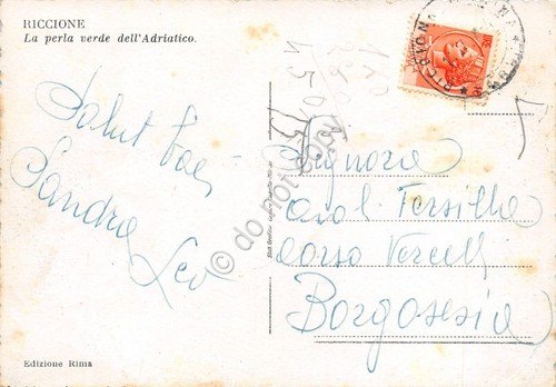 Cartolina Riccione Giardini San Marco e spiaggia (Rimini) | Immagine Gallery 2