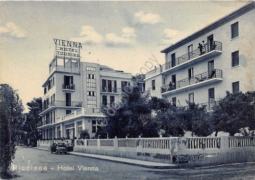 Cartolina Riccione Hotel Vienna anni '50 NVG (Rimini) | Immagine principale