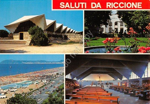 Cartolina Riccione vedute Chiesa Nuova San Martino (Rimini) | Immagine principale