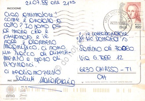 Cartolina Riccione vedute varie cartolina grafica 1999 | Immagine Gallery 2