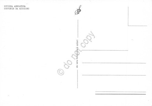 Cartolina Riccione vedute varie cartolina grafica pellicola film