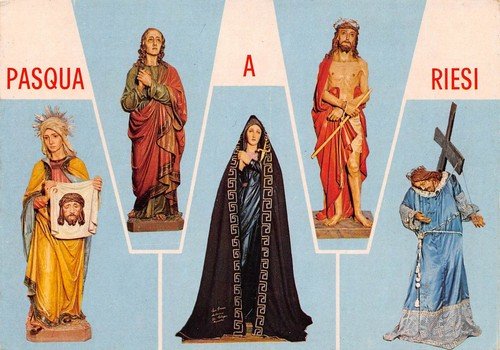 Cartolina Riesi Settimana Santa Opera Salesiana