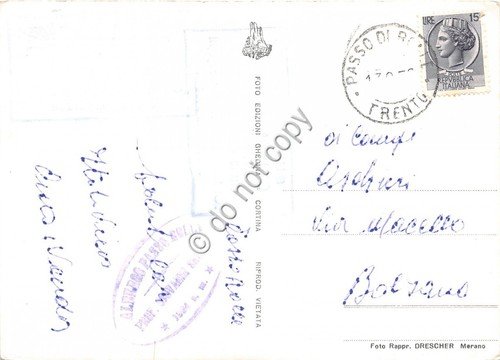 Cartolina Rifugio Città di Milano Solda