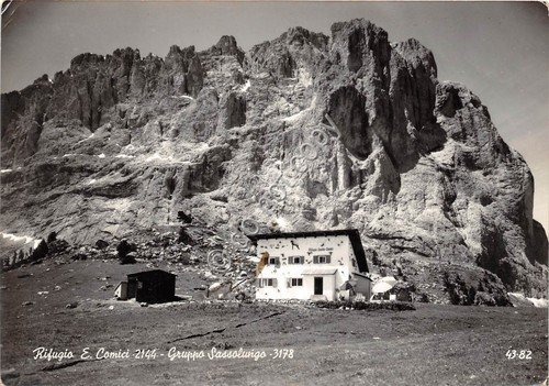 Cartolina Rifugio Comici Gruppo Sassolungo