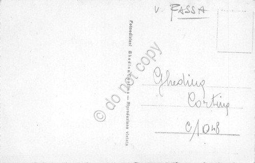 Cartolina Rifugio Contrin Punta Colaz Sassolungo Ghedina (Trento) | Immagine Gallery 2