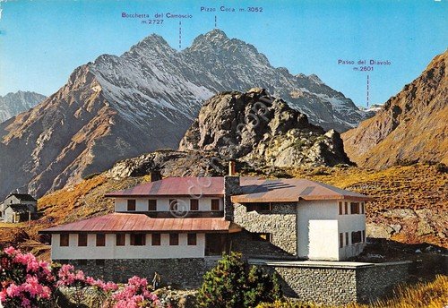 Cartolina Rifugio Curò Timbro rifugio CAI (Bergamo) | Immagine principale