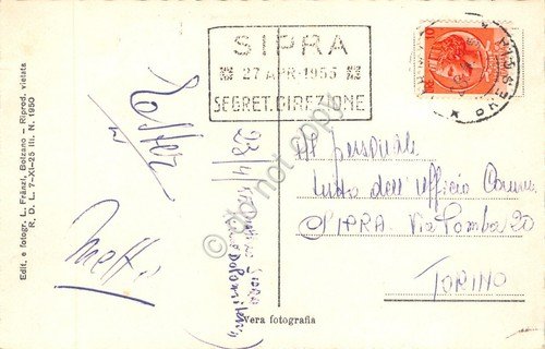 Cartolina Rifugio Gartl Torri di Vajolet 1955 | Immagine Gallery 2