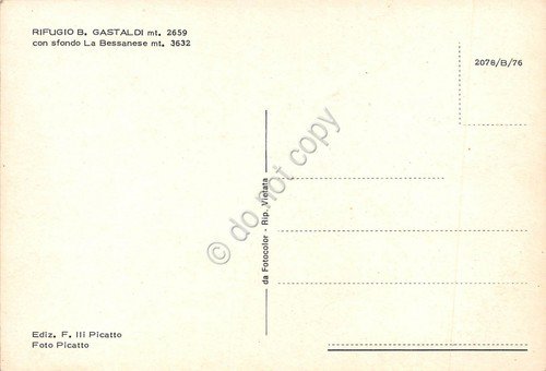 Cartolina Rifugio Gastaldi (Torino)