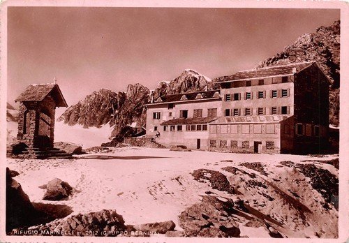 Cartolina Rifugio Marinelli Gruppo Bernina