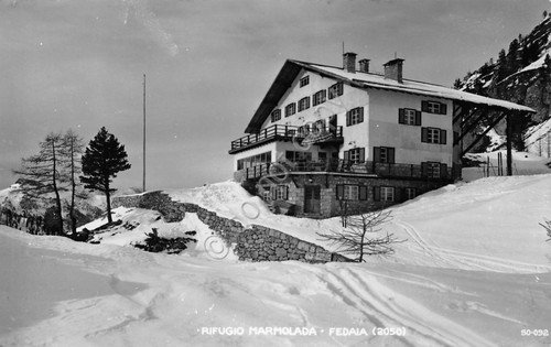 Cartolina Rifugio Marmolada Fedaia 1955 | Immagine principale