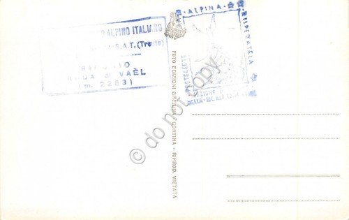 Cartolina Rifugio Roda di Vael Foto Ghedina (Trento) | Immagine Gallery 2