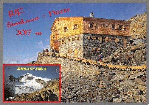 Cartolina Rifugio Similaun Hutte segnata (Bolzano) | Immagine principale