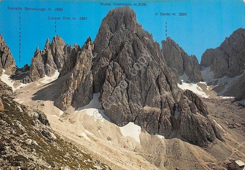 Cartolina Rifugio Vicenza 1978 timbri al retro (Bolzano)
