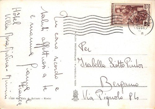 Cartolina Rimini Lungomare nuovo Notturno | Immagine Gallery 2