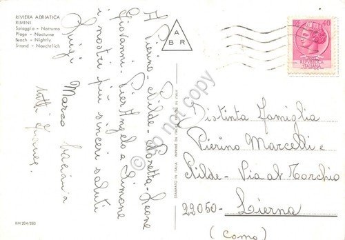 Cartolina Rimini Notturno panorama | Immagine Gallery 2