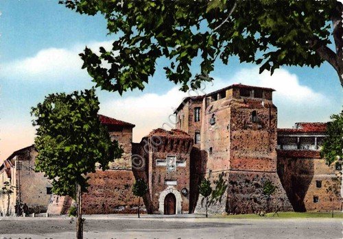 Cartolina Rimini Riviera Rocca Malatestiana colorata | Immagine Gallery 1