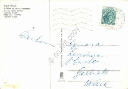 Cartolina Riolo Terme Albergo delle Terme