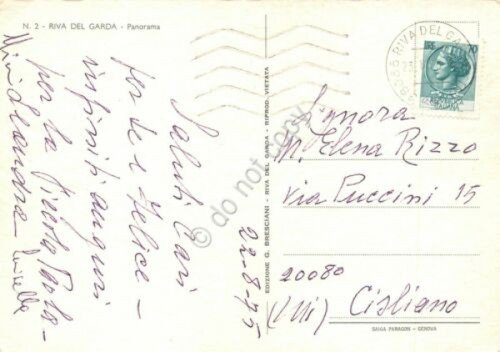 Cartolina Riva del Garda panorama n.2 Illustrata Raimondi
