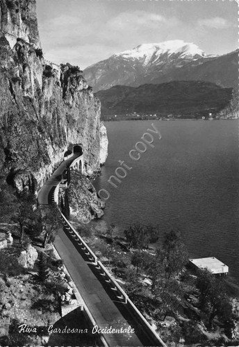 Cartolina Riva Gardesana Occidentale strada dall'alto anni '50 | Immagine principale