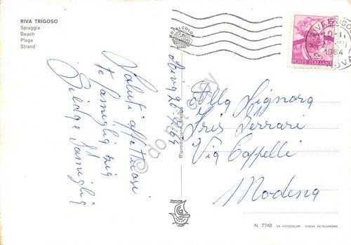 Cartolina Riva Trigoso spiaggia 1964 | Immagine Gallery 2