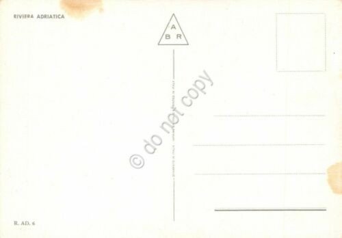Cartolina Riviera Adriatica vedute varie località e mappa (Rimini)